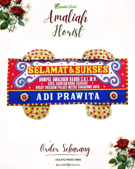 Papan Bunga Ucapan Selamat Lembah
